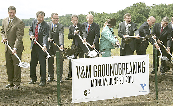 Hundreds break ground for V&M Star expansion.