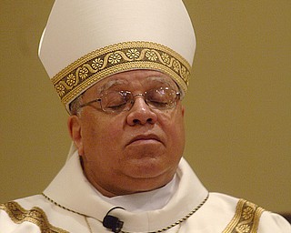 Bishop George V. Murry of the Diocese of Youngstown gives the homily during the final service. The church held its first mass in April of 1922.