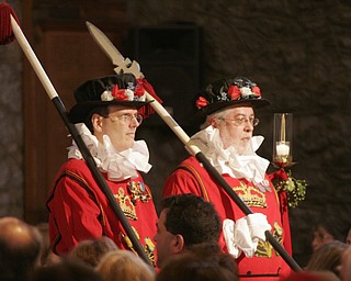 Traditional costumes are part of the annual Boar’s Head and Yule Log Festival at St. John’s Episcopal Church in Youngstown, which marked its 50th year Sunday. The festival is a liturgical drama featuring the traditions of early Christianity and of the Medieval and Renaissance periods.