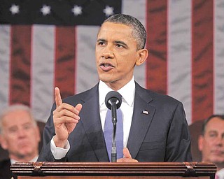 President Barack Obama delivers his State of the Union address on Capitol Hill in Washington, Tuesday, Jan. 25, 2011. (AP Photo/Pablo Martinez Monsivais, Pool)