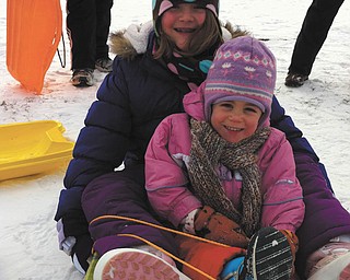 Rachel Beil and her little cousin love snow!