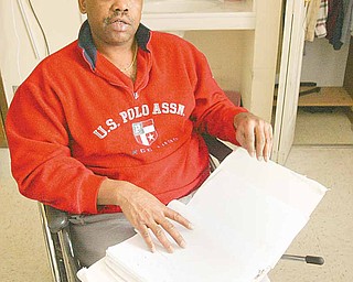 43-year-old Adrien German has been a resident of the Orange Village Care Center in Masury since August 2008. He is part of a growing population of nursing home residents under 65 in facilities across the country.