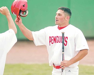 YSU 's Joe Iacubuuci gets congrats after hitting a homer in 2nd inning of game 1 Friday.