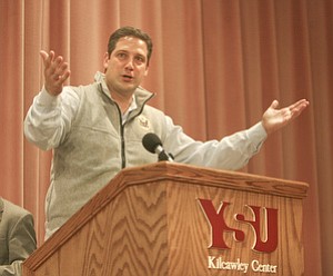 U.S. Rep. Tim Ryan of Niles, D-17th, said Republicans have an agenda to break up and beat down state unions.