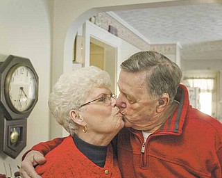 Harold and Margaret Pitts, married for 44 years, are shown in their Girard home.