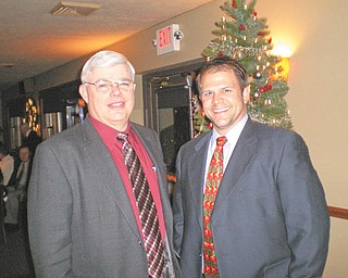 Prepared to serve as officers of Mercer County Chiropractic Society for 2011 are, from left, Dr. Richard Davis, president, and Dr, Ryan Snyder, vice president.
