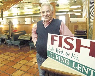 Like many other restaurant owners, Nick Petrella of The Boulevard Tavern in Youngstown is gearing up for the Lenten season. The Boulevard Tavern will serve fish dinners on Ash Wednesday and every Friday during Lent.