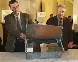 The observation that history repeats itself is illustrated by how events and circumstances have come full circle in the century since the Mahoning County Courthouse was built and opened..ÒWe owe a debt of gratitude and appreciation to the leaders, both in the public and private sectors, who, a century ago, demonstrated vision and resolve to complete this courthouse amid economic uncertainty,Ó said William Lawson, executive director of the Mahoning Valley Historical Society..Lawson was speaking at a Friday ceremony, during which hundreds of people gathered on all floors of the courthouse rotunda to mark the centennial of the March 6, 1911, opening of the building..