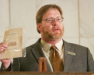 The observation that history repeats itself is illustrated by how events and circumstances have come full circle in the century since the Mahoning County Courthouse was built and opened..ÒWe owe a debt of gratitude and appreciation to the leaders, both in the public and private sectors, who, a century ago, demonstrated vision and resolve to complete this courthouse amid economic uncertainty,Ó said William Lawson, executive director of the Mahoning Valley Historical Society..Lawson was speaking at a Friday ceremony, during which hundreds of people gathered on all floors of the courthouse rotunda to mark the centennial of the March 6, 1911, opening of the building..