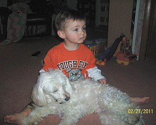 Jimmy Putko, 19 months, loves hanging out or playing with Jack! He is the son of Jim and Casey Putko of Boardman.
