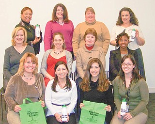 Junior League provisional members are, in the front row, from left to right, Kim Urig, Jessie Kinsley, Jenn Venrose and Karen Guierrieri. In the second row are Beth Drennen, Crystal Siembida Boggs, Mercia L. Stevens and Adrian Anderson. In the third row are Mary Monroe, Mercia M. Stevens, Heather Elder and Marit Aspenleiter. Laura Rumble and Elizabeth Stevens are not pictured.