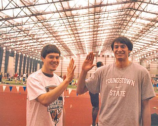 At the Horizon League track & field competition, Aaron Hartsough earned a place. Photo submitted by Lana Van Auker of Canfield.