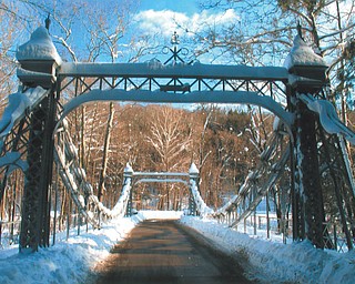 Lana Van Auker of Canfield sent in this majestic shot of the Silver Bridge at Mill Creek. Early spring? Bah!