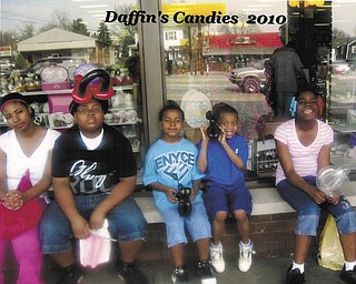 Gloria Neely-Tucker sent in this photo after taking her daughter and grandchildren on an outing to see Easter decorations at Kraynak's in Sharon, Pa., and Daffin's Candy. From left are daughter Antoinette Tucker, grandson Michael Winford, twins Devon and Devin Winford and granddaughter O'shae Ross. They're all from Youngstown.