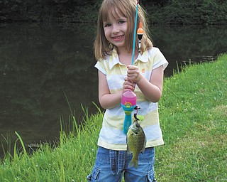 Riley Sweder of Columbus catches the big one! Photo taken and submitted by Carolyn Sweder, also of Columbus, who is formerly of New Middletown.