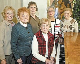 William D. Lewis | The Vindicator: Children will have an opportunity to travel the world through music during a concert Thursday arranged by, from left, Mary Place Thomas, Virginia Cooke, Carol Fithian, Ruth Stevenson, Mary Ann Fees and Mary Burkey, members of the Women’s Committee for Children’s Concerts.