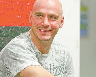 The Youngstown boxer is all smiles before sparring on Thursday.