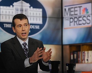 In this photo released by NBC, David Plouffe, White House Senior Adviser, is interviewed on NBC's "Meet the Press" in Washington Sunday, April 10, 2011. Plouffe said President Barack Obama will lay out new plans this week to reduce the federal deficit in part by seeking cuts to government programs for seniors and the poor. "You're going to have to look at Medicare and Medicaid and see what kind of savings you can get," Plouffe said.