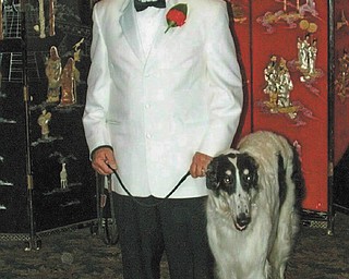 The way to go: The Animal Welfare League of Trumbull County, 545 Brunstetter Rd. SW, Warren, has chosen “Simply Elegant” as theme for its 27th annual fashion show to be presented at 1 p.m. May 1 at Tiffany’s Banquet Center, 601 Bedford Road, Brookfield. In keeping with the theme, John Summer of Hubbard sports the formal attire he will wear when he walks down the runway at the event with Lanka, a dog belonging to Edna Hanley of Hubbard. Tickets are $35 each. Reservations are not required but are suggested and can be made by calling Jan Solomon at the welfare league, 330-394-3512.