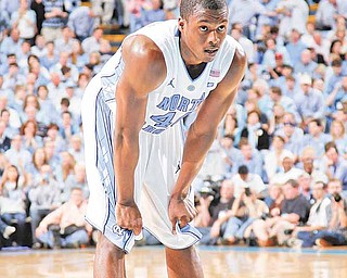 North Carolina forward Harrison Barnes (40) waits during the second half of an NCAA college basketball game against Duke in Chapel Hill, N.C., Saturday, March 5, 2011. North Carolina down Duke 81-67.