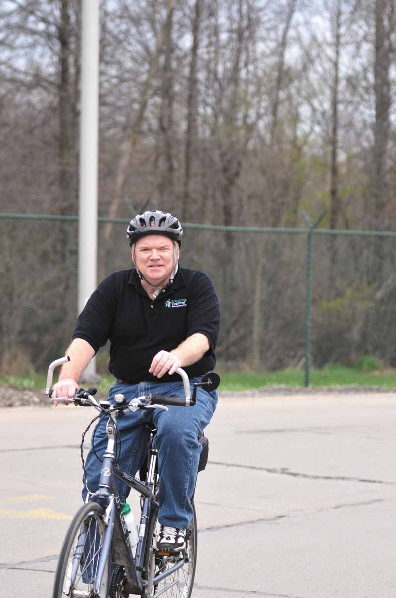 John Brown, a Warren resident and city councilman, is one person who’s opted to bike to work instead of driving. He’s pedaled his bike to his job at Thomas Steel Strip Corp., a 5-mile ride, for much of the past five years. 