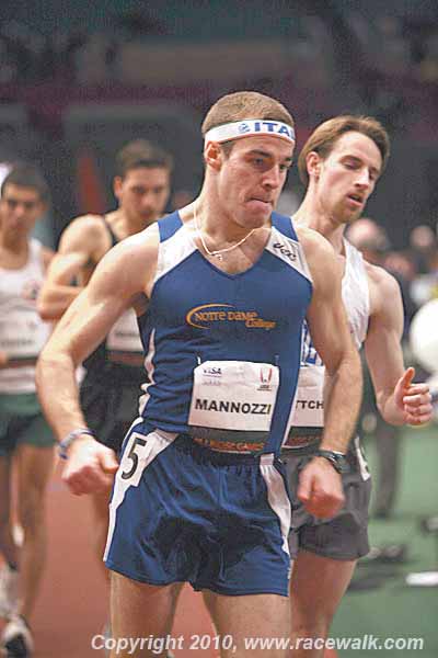 Boardman native Michael Mannozzi is working towards a spot in the 2012 U.S. Olympic Trials in race walking. 
