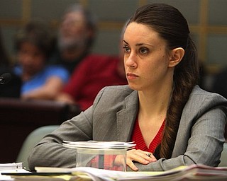 FILE - In this March 3, 2011 file photo, Casey Anthony, 24, listens to testimony during the last day of hearings on a series of motions by the defense and the prosecution during her murder trial, in Orlando, Fla. The trial of Casey Anthony, accused of killing her 2-year-old daughter almost three years ago, is set to begin in Florida Monday, May 9, 2011, amid great media hype.
