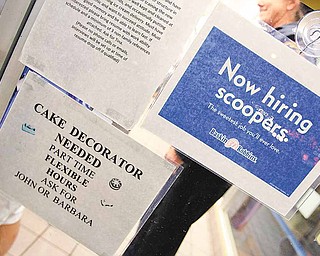 In this April 27, 2011 photo, a jobs hiring sign is posted at Baskin Robbins 31 Flavors ice cream store in Mountain View, Calif. Companies in March advertised the most jobs since the peak of the 2008 financial crisis, a sign that hiring is likely to remain healthy in the months ahead.