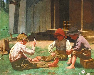 “Mumble the Peg” by James Longacre Wood.
