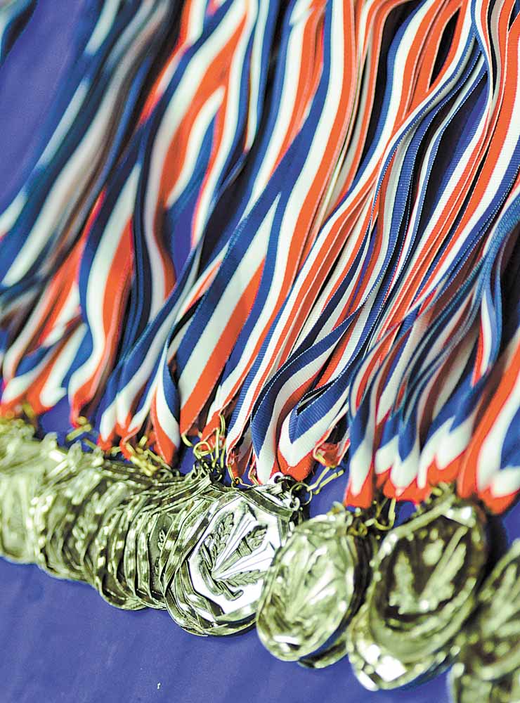 Hundreds of medals  were given to 550 academic achievers in the Youngstown City Schools Beeghly Center on Sunday.
