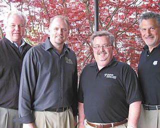 Preparing for the June 6 American Heart Association Golf Scramble are, from left, Dr. Michael Burley, event co-chairman; Mark Shaw, Primus Medical Center; Michael Seelman, Northside Medical Center, an affiliate of ValleyCare Health System; and Joe Valvo, event co-chairman.