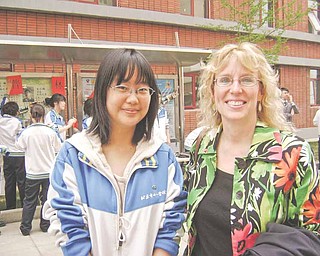 Louise Mason spent some time shopping with Coocan, a student at Bejing National Day School, who will study at Yale University in New Haven, Conn.