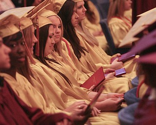ROBERT K. YOSAY | THE VINDICATOR --..Cardinal Mooney's 53 Annual Commencement at Stambaugh Auditorium . -30-..(AP Photo/The Vindicator, Robert K. Yosay)