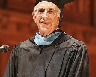 ROBERT K. YOSAY | THE VINDICATOR --..Speaker was recently retired Mr James M Cooney -Cardinal Mooney's 53 Annual Commencement at Stambaugh Auditorium . -30-..(AP Photo/The Vindicator, Robert K. Yosay)