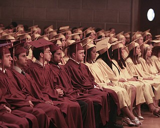 ROBERT K. YOSAY | THE VINDICATOR --..Cardinal Mooney's 53 Annual Commencement at Stambaugh Auditorium . -30-..(AP Photo/The Vindicator, Robert K. Yosay)