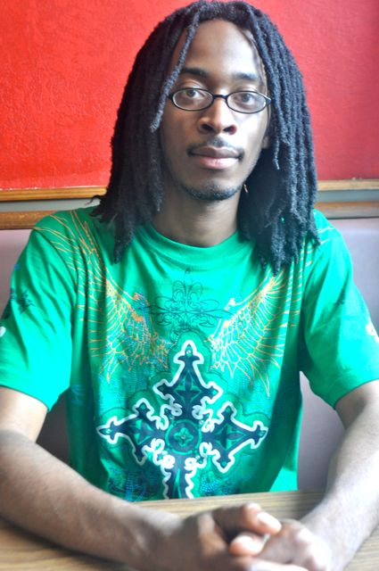 U.N.Act's Brandon Martin on Friday at Youngstown Soul Food.