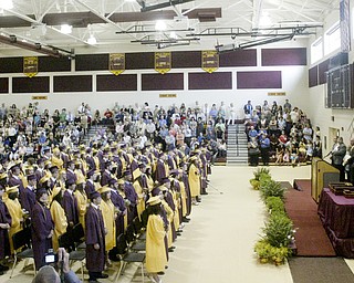 William D. Lewis The Vindicator South Range HS class of 2011 during commencement Saturday at the HS.