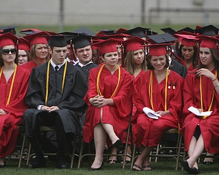 ROBERT K. YOSAY | THE VINDICATOR --..Canfield High School 2011 graduation at the Stadium - .. -30-..(AP Photo/The Vindicator, Robert K. Yosay)