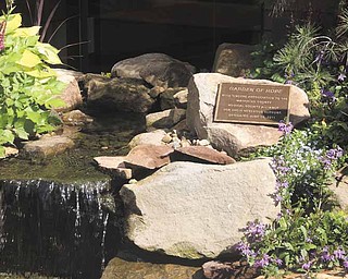 Akron Children’s Hospital Mahoning Valley’s Garden of Hope is graced with a waterfalls. The garden, located in an enclosed courtyard area at the Beeghly Campus on Market Street, Boardman, is funded through philanthropic donations.