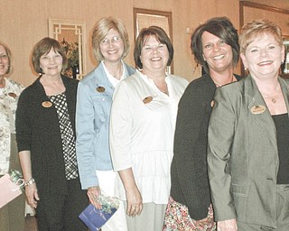From left to right are Lynn Romeo, Patricia Ross, Denise Altman, Patricia Cearfoss, Suzette Gibbs and Sue Urmson, who were installed recently as officers for the 2011-2012 term of the Yo-Mah-O Chapter of the International Association of Administrative Professionals.