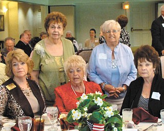 The Ohio Federation of Republican Women had its Tribute to Women honoree luncheon June 26 at Worthington Hills Country Club in Columbus. The Warren Republican Women’s Club honoree was Mary Theis. In attendance, seated, from left, were Barbara Rosier-Tryon, WRWC president; Theis; and Dorie Harris, WRWC historian. Standing are Edwina Wolcott, N.E. District OFRW vice president; and Carol Griffiths, WRWC immediate past president.