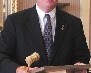 Youngstown Lions Club, which is among the top 100 oldest Lions clubs in the world, installed officers June 24. Brian Hughes, above, was installed as president.