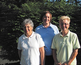 Proud survivors: The annual Pink Ribbon Golf Classic will take place July 18 at Trumbull Country Club. All proceeds will go to the American Cancer Society. The cost is $99 per person for the 18-hole scramble. Registration begins at 8:30 a.m. with a shotgun start at 9:30. Lunch is included, along with a basket auction and raffle. For more details contact Donna Mowrey at 330-207-9630 or Nancy Felton at 330-533-2712. Jinny Johnston, at left, is this year’s cancer survivor to be honored by the American Cancer Society. In the center and at right are cancer survivor honorees Mowrey and Diane Reha.