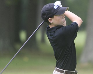 ROBERT K. YOSAY | THE VINDICATOR..The Second Round of qualifiers for the Best Jr. Golfer was held at Tamer Win in Cortland on Friday morning - .. ...-30-