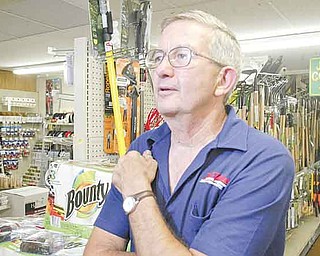 William d Lewis The Vindicator Jack Crouse owner of Crouse Mills True Value in North Lima in his store.