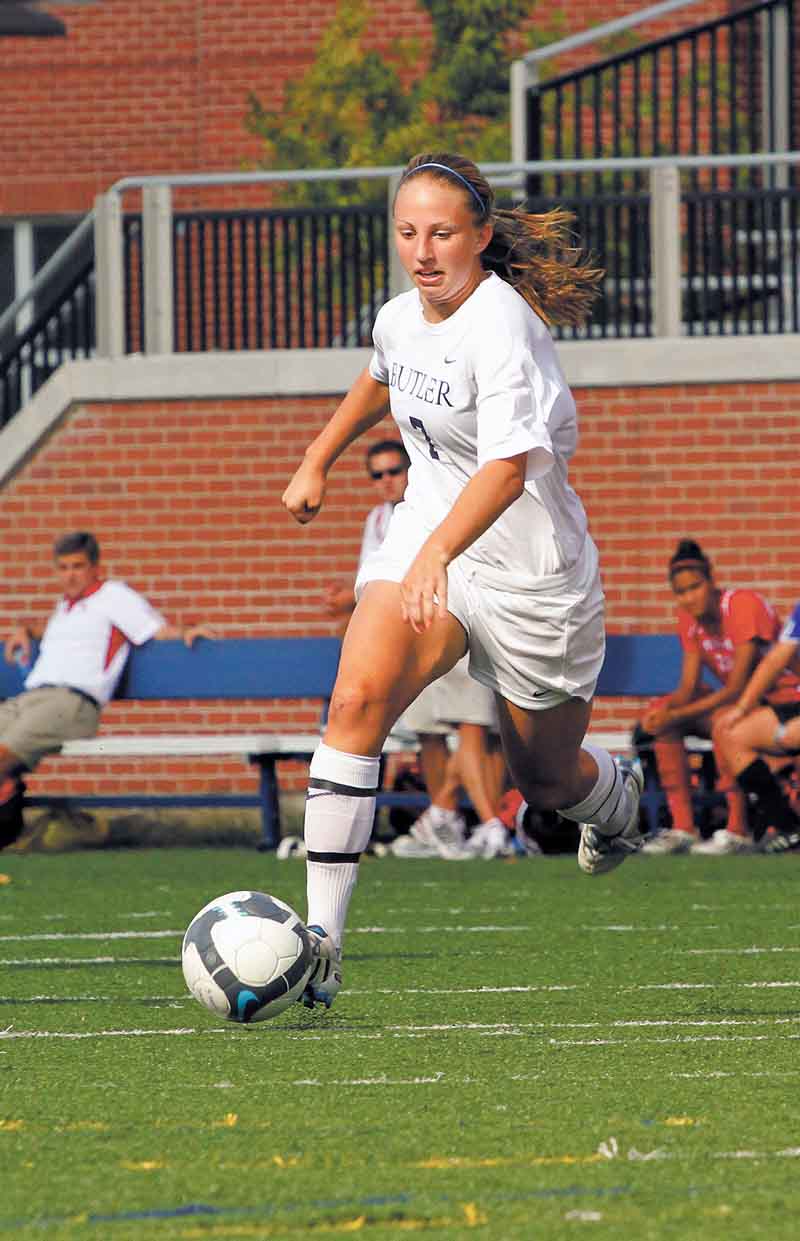 Cardinal Mooney graduate Katie Griswold is a forward on the Butler University women’s soccer. A preseason poll has her ranked as the third best player in the Horizon League.