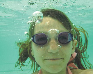 Alison Witzeman of Poland checks out the view underwater. Photo sent in by Alison Witzeman.