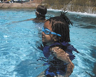 Jibril James Jackson of Youngstown enjoys some fun in the water. Photo submitted by Jaietta Jackson of Youngstown.