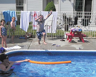 Nolan Radinsky goes for the big jump. Photo taken by Melinda Lazazzera.