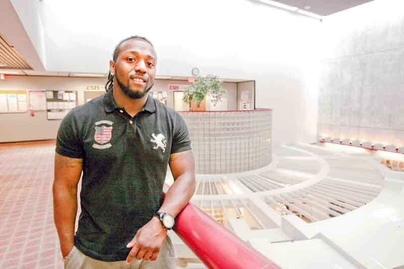 Mark Jones, a junior at Youngstown State University, participated in YSU’s Summer Bridge program as an incoming freshman. He is now helping students enrolled this year.